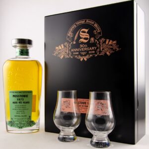 MOSSTOWIE 1973 Signatory Cask Strength + 2 Gläser